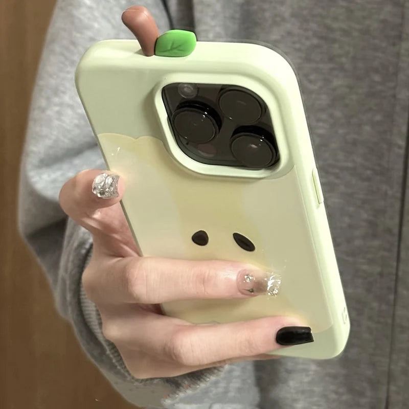 3D Apple Core Anti Drop Anti Scratch iPhone Case