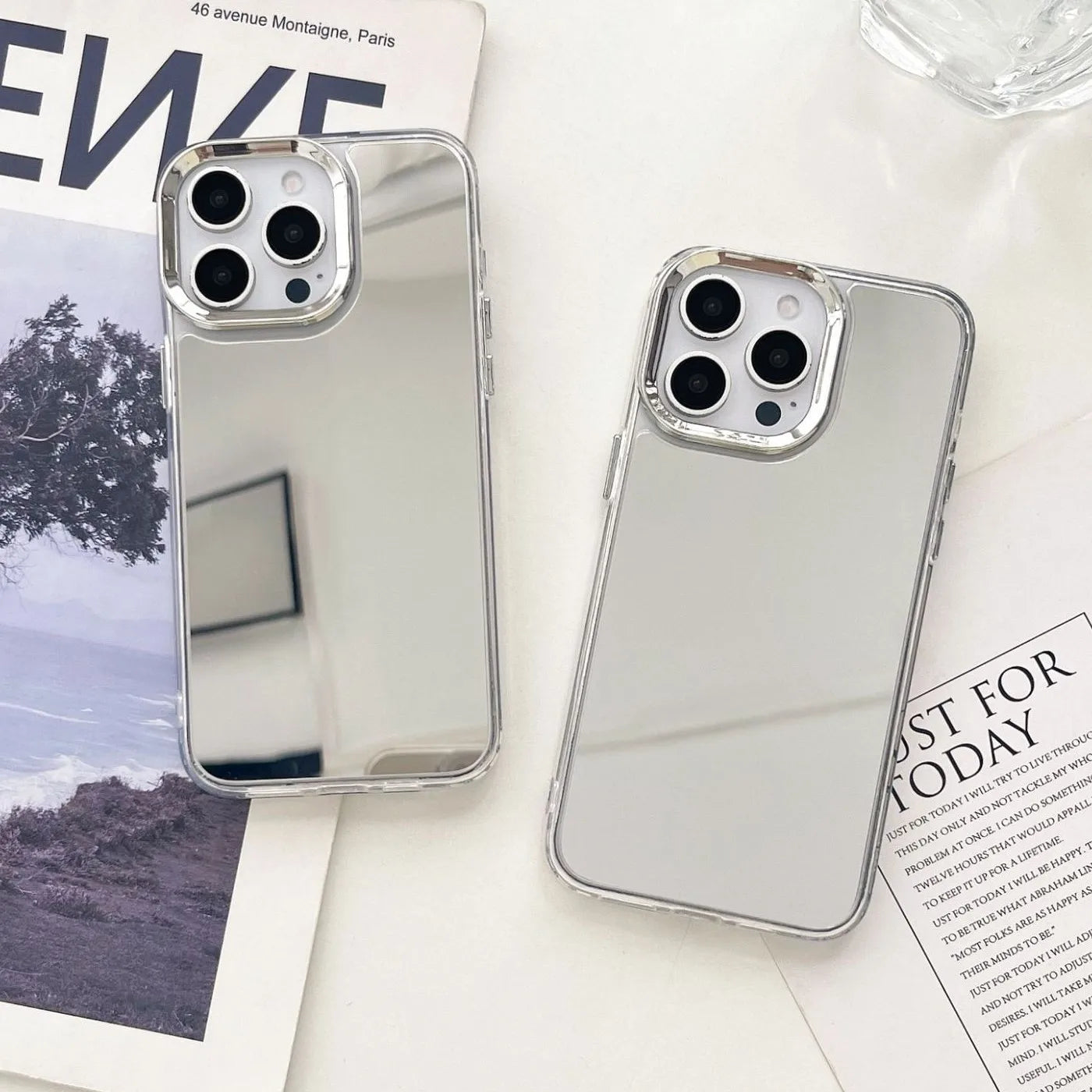 Plating Make Up Mirror iPhone Case