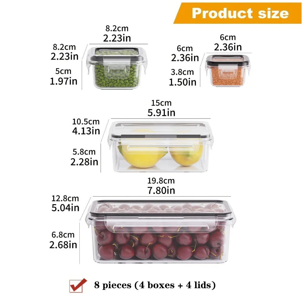 BPA Free Airtight Food Storage Containers with Locking Lids