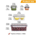 BPA Free Airtight Food Storage Containers with Locking Lids