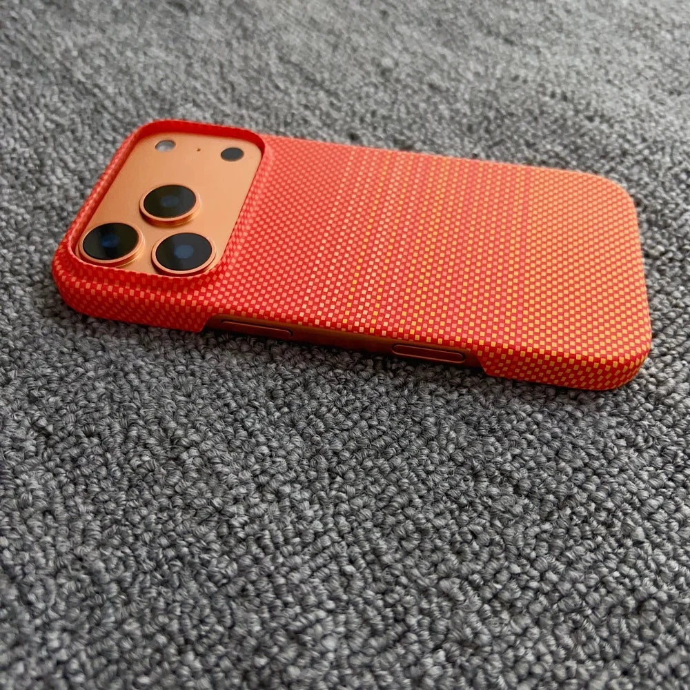 Carbon Fiber MagSafe Magnetic Frameless PC Bumper iPhone Case