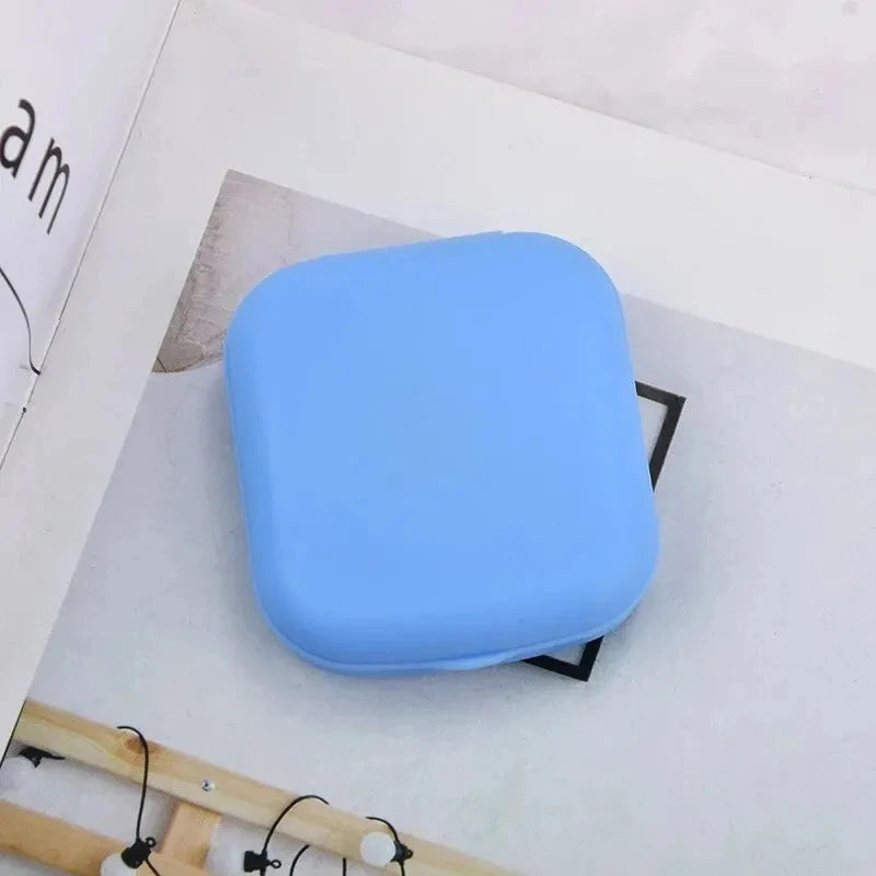 Mini Contact Lens Case with Mirror Travel Kit