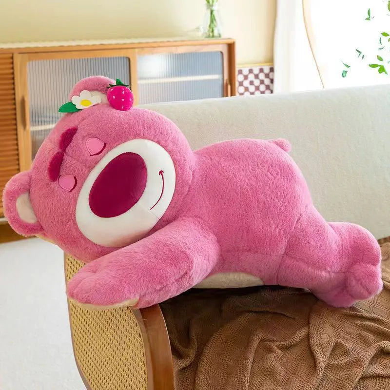 Toy Story Lotso Bear Plush Stuffed Pillow Strawberry Scent Kids Gift