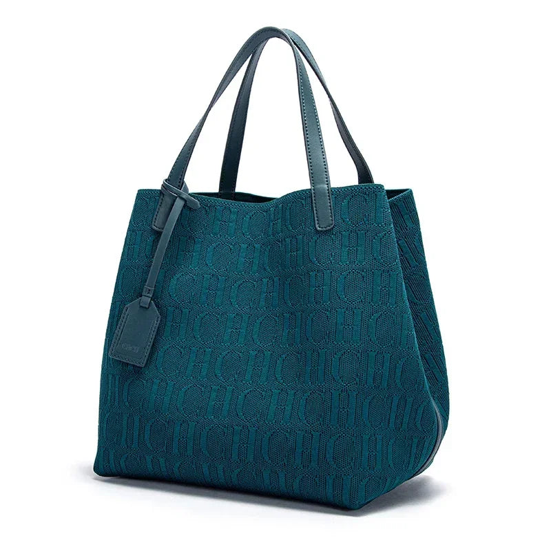 Women Classic Large Capacity Solid Color Shoulder Handbag Fashion PU Bag