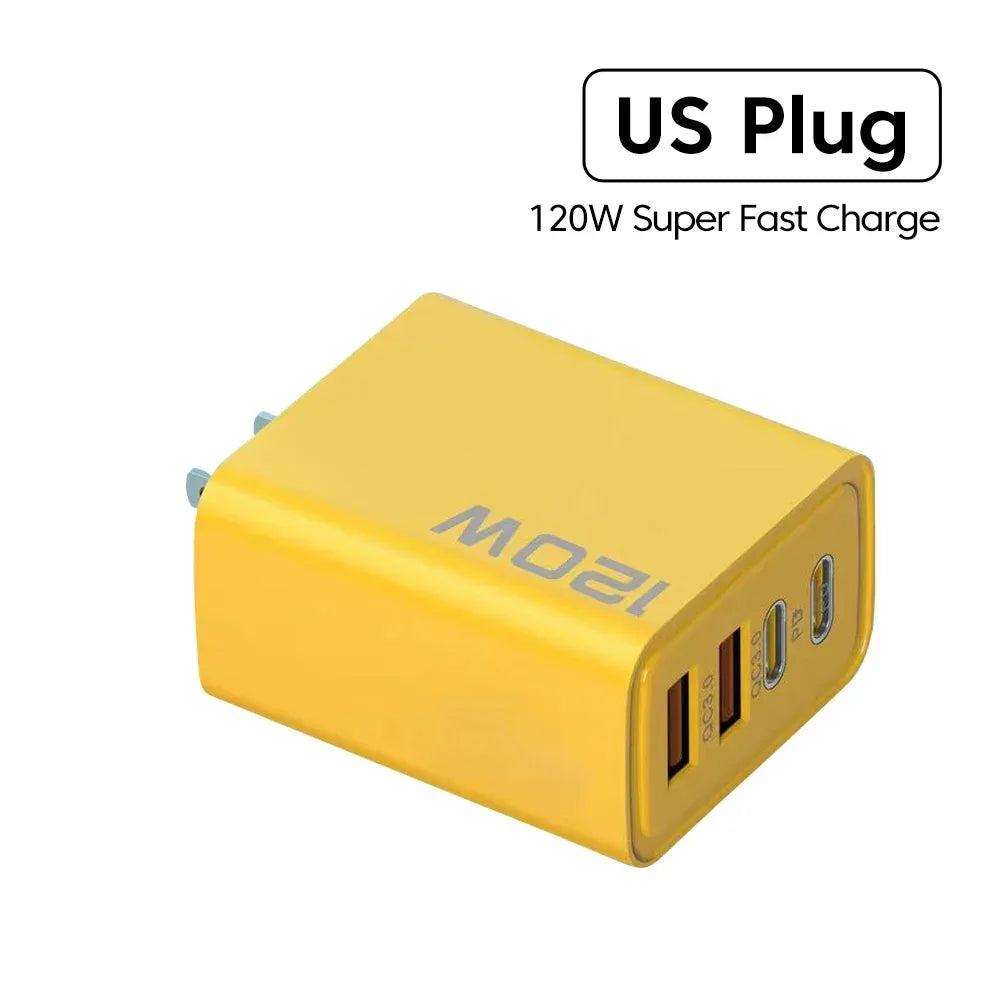 4 Ports USB C PD Quick Charge Fast Charging Adapter USB Charger