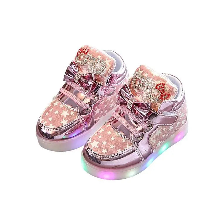 Kids LED Light Up Sneakers Flashing Glow Shoes for Girls