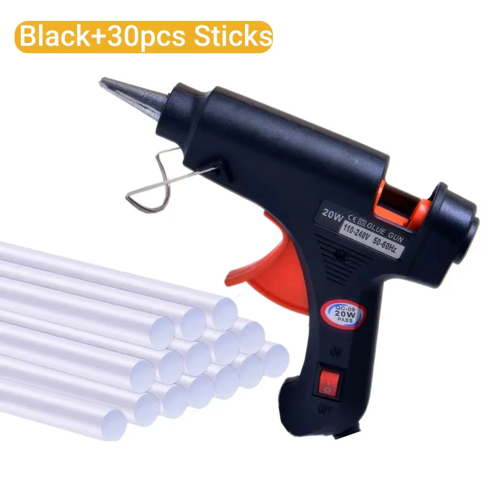 Mini Hot Glue Gun 20W – DIY Craft & Repair Tool with Glue Sticks