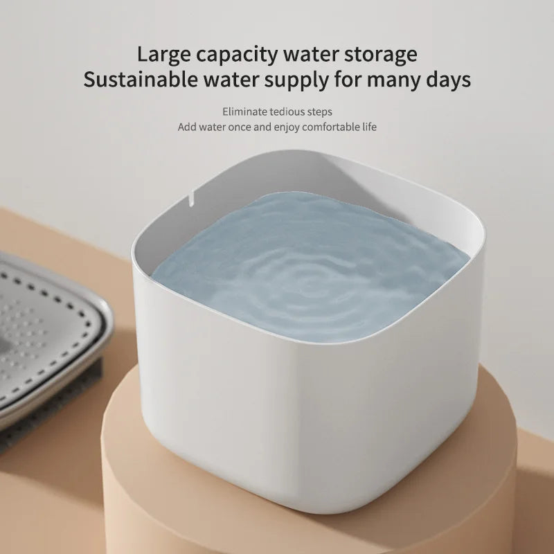 3L Cat Water Fountain Automatic Filter Quiet USB Pet Water Dispenser