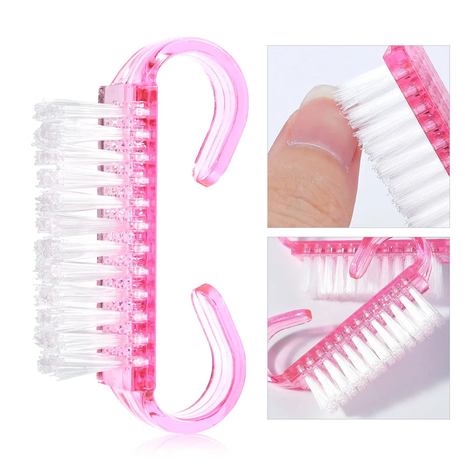 Nail Cleaning Brush – Soft Bristle Manicure Pedicure Nail Art Cleaning Tool