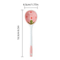 Kawaii Strawberry Ceramic Long Handle Spoon Kitchen Utensil