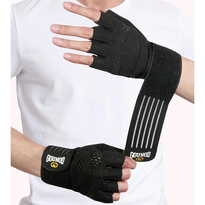 Weightlifting Gloves Wrist Support Anti Slip Gym Gloves