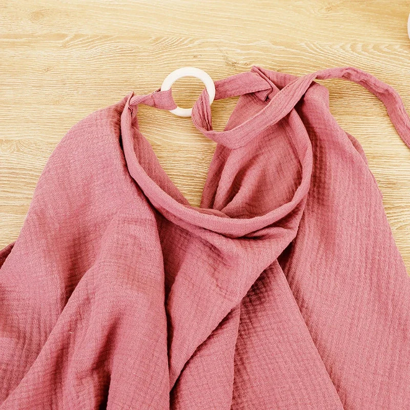 Cotton Breastfeeding Cover Adjustable Nursing Apron Stroller Blanket