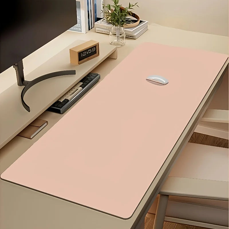 Large Faux Leather Desk Pad Mouse Pad Waterproof Non Slip Easy Clean