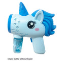 Unicorn Bubble Gun Automatic Bubble Blower Toy Electric Bubble Machine Kids Outdoor Party Soap Bubble Maker