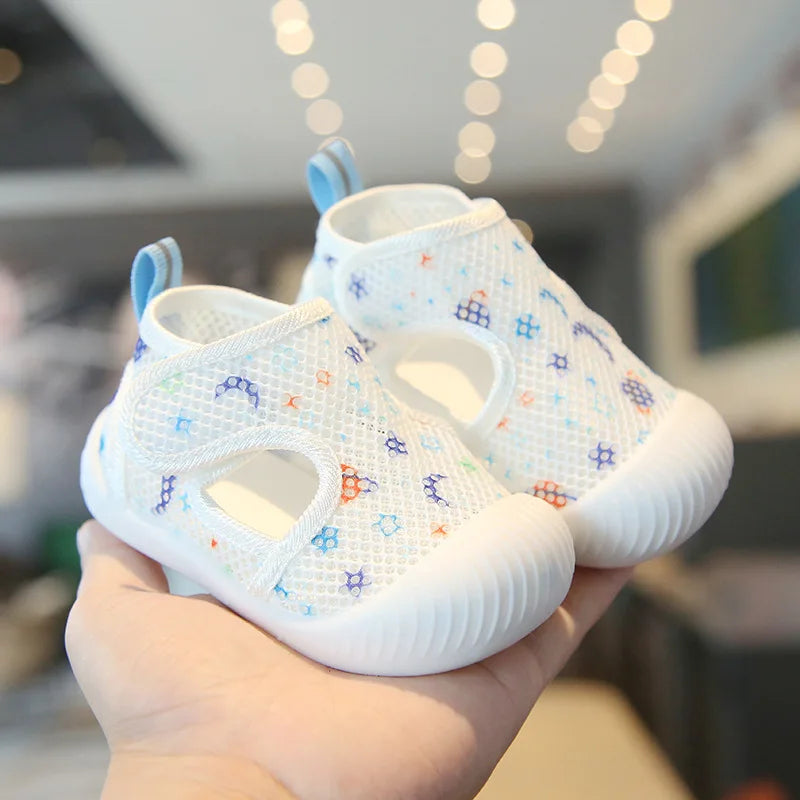 Kids Breathable Mesh Walking Shoes Soft Sole 1 3 Years