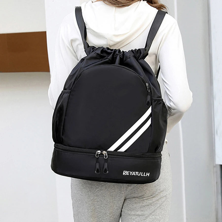 Waterproof Sports Basketball Backpack Gym Travel Outdoor Climbing Bag Pouch