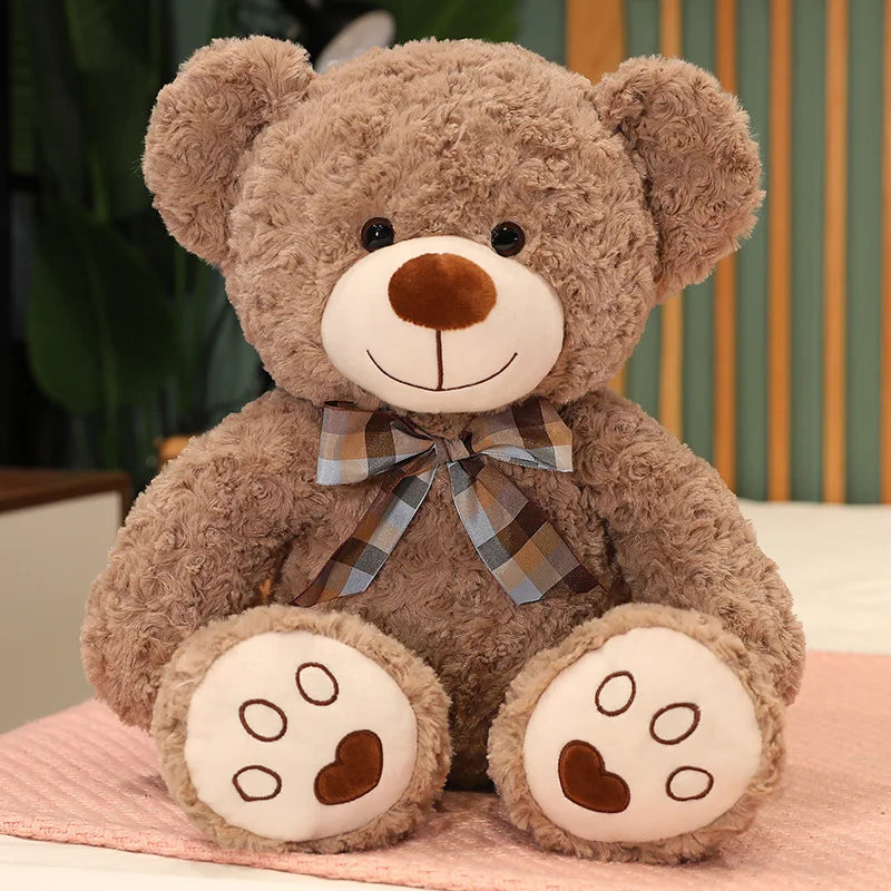 Classic Bow Tie Teddy Bear Plush Toy for Kids Girls Gift