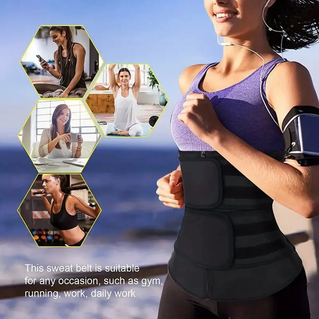 Women Slim Waist Belt Belly Shaper Tummy Control Postpartum Waist Trainer Elastic Slimming Belt