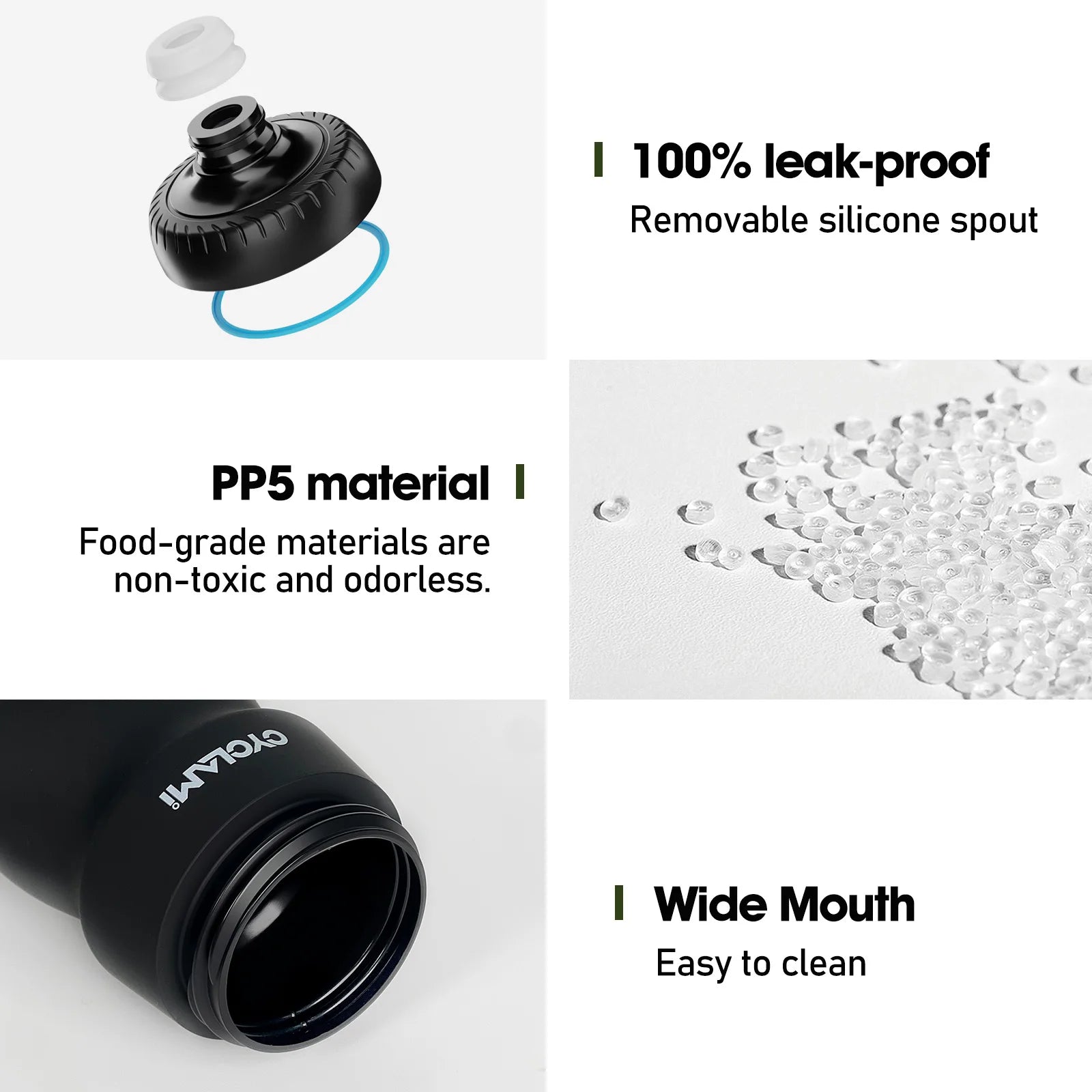 Cycling Water Bottle 650ml–750ml – Leakproof Squeeze Sports Bottle for Bike, Gym & Outdoor