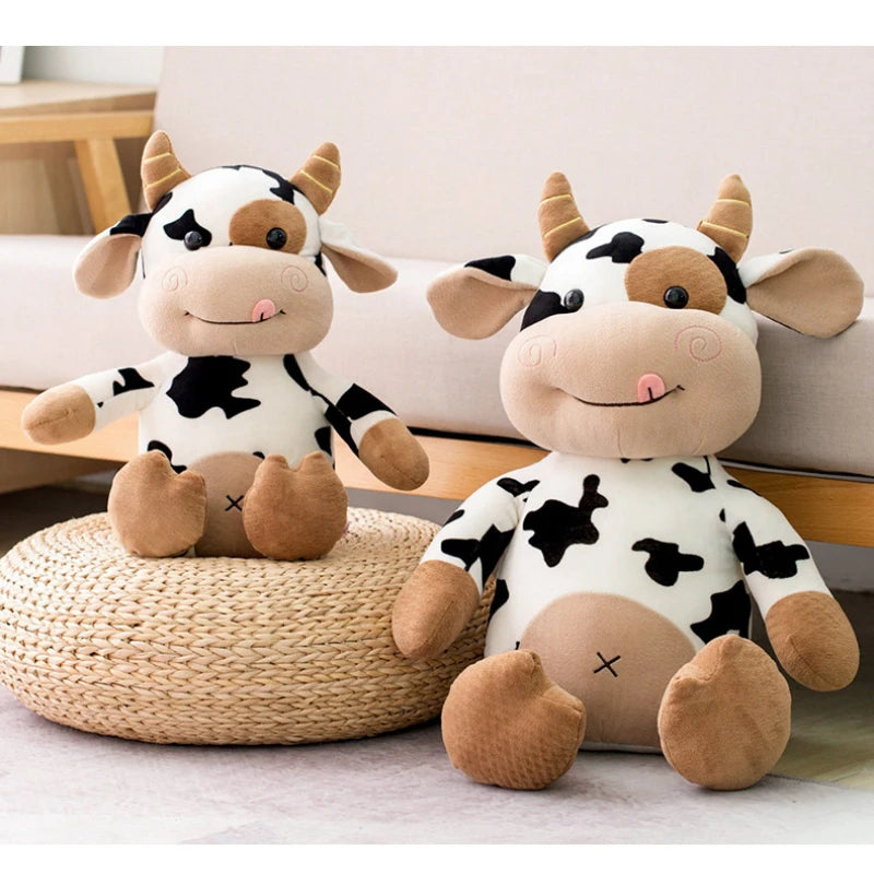 26cm Cute Cow Plush Pillow Soft Stuffed Animal Toy