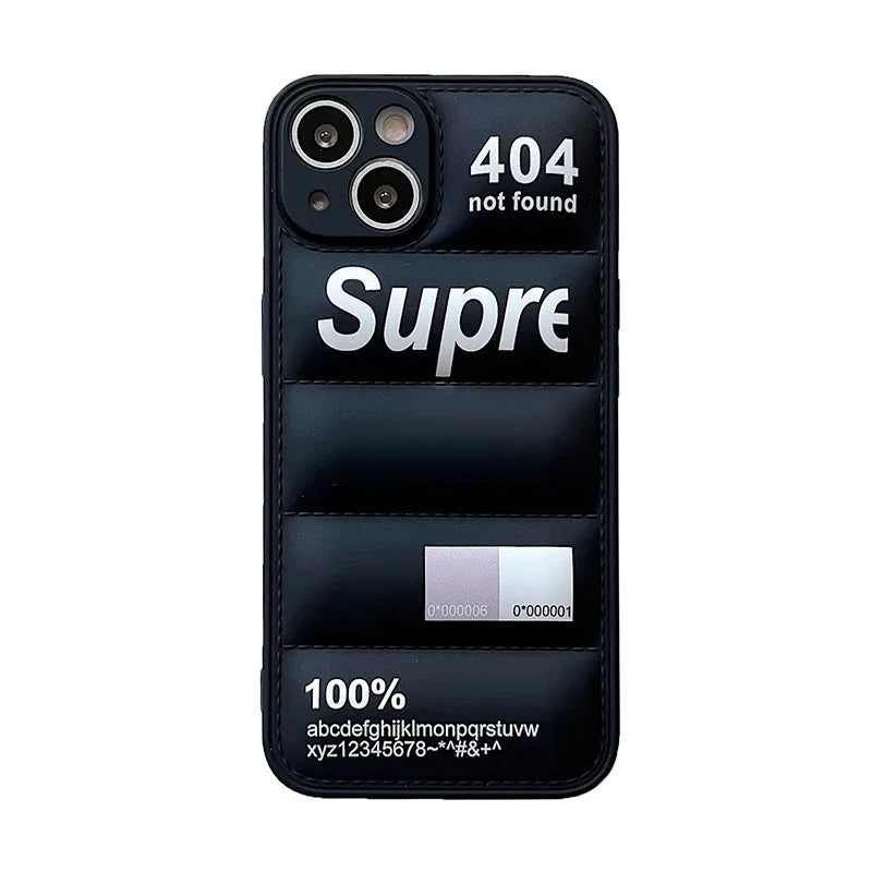 Puffer Down Jacket Silicone iPhone Case