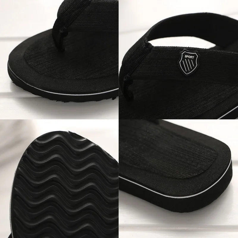 Men Flip Flops Casual Beach Sandals Non Slip Lightweight Summer Slippers Outdoor Slides