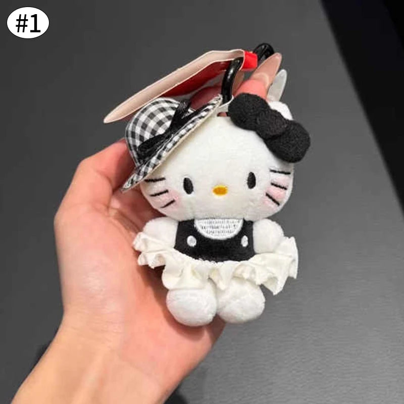 Cute Cat Plush Keychain Bag Charm for Girls