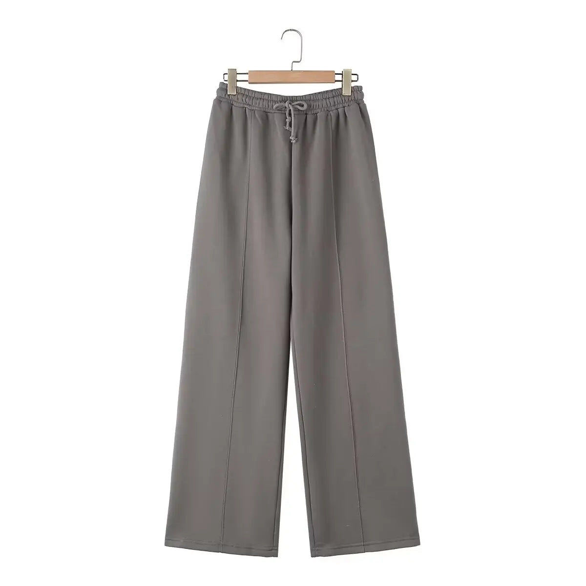 Women Retro 2 Piece Bomber Jacket and Wide Leg Pants Set