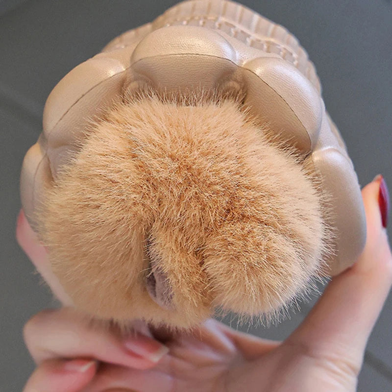 Kids Capybara Plush Slippers Warm Non Slip House Shoes for Boys & Girls