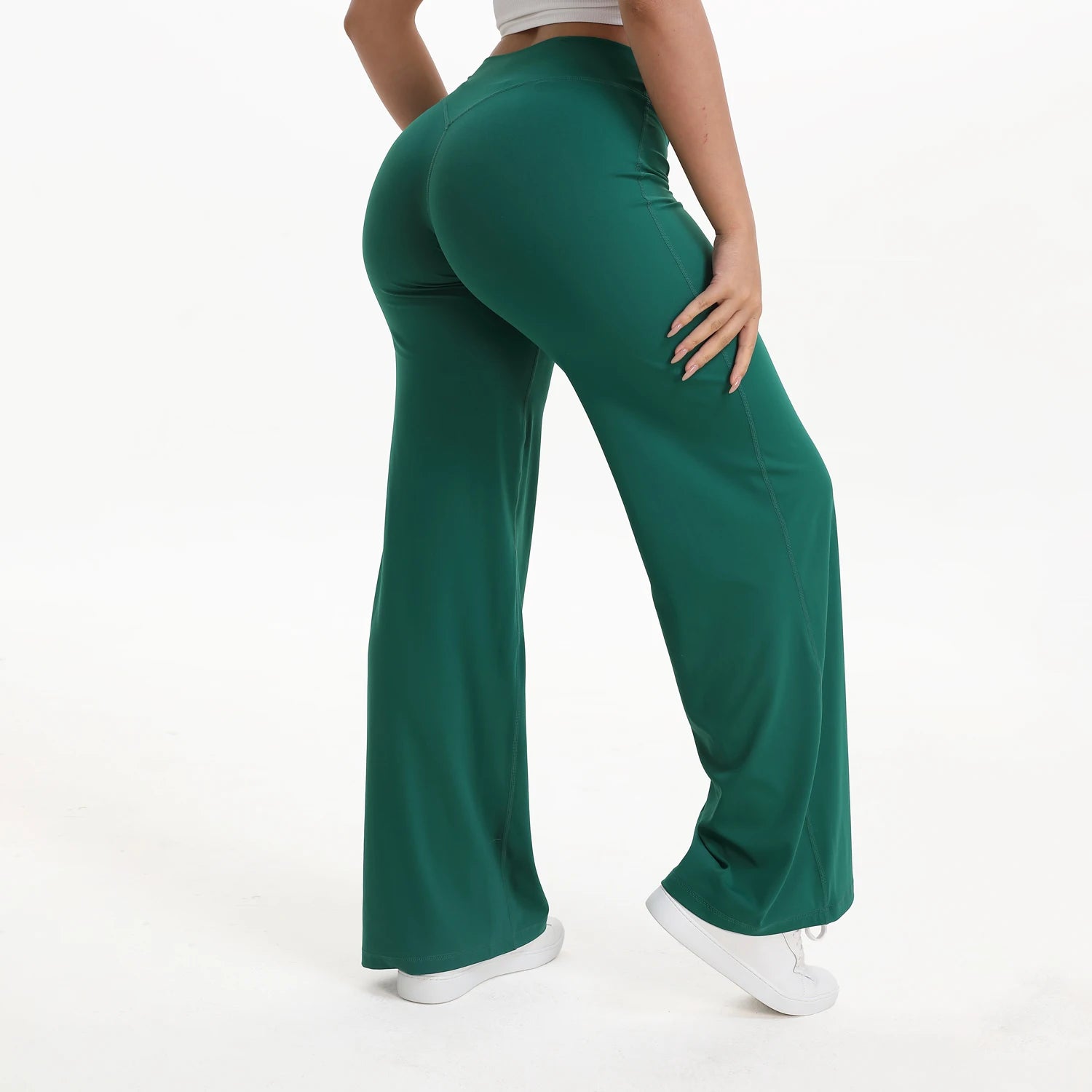 Flare Yoga Pants Women High Waist Bootcut Gym Leggings Fitness Trousers