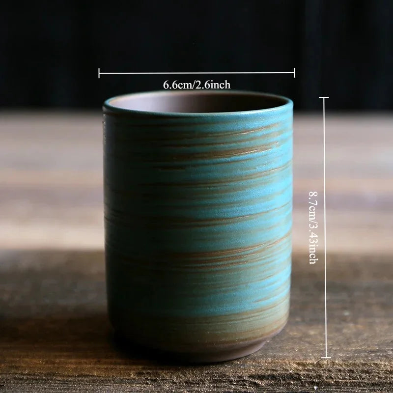 Stoneware Coffee Mug Kiln Fired Gradient Large Water Cup