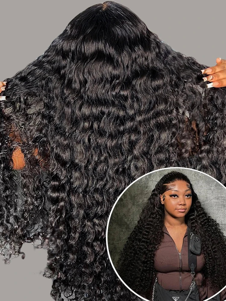 Deep Curly Wig – HD Lace Front Human Hair Wig (13x4/13x6 Long 40–46 Inch)
