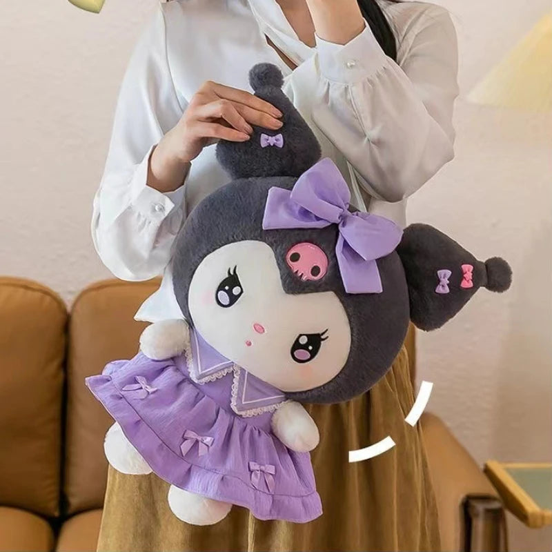 Purple Dress Cartoon Plush Toy 30cm for Girlfriend Gift