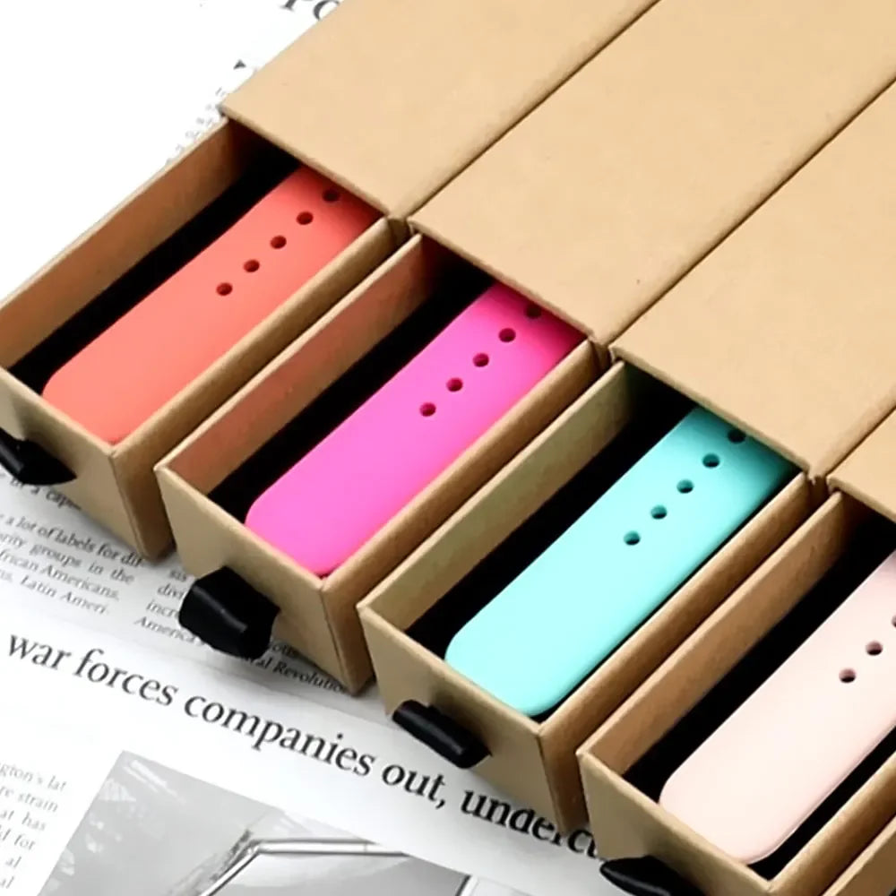 Silicone Apple Watch Band – Sport Strap Replacement for Apple Watch Series 3–9, SE & Ultra