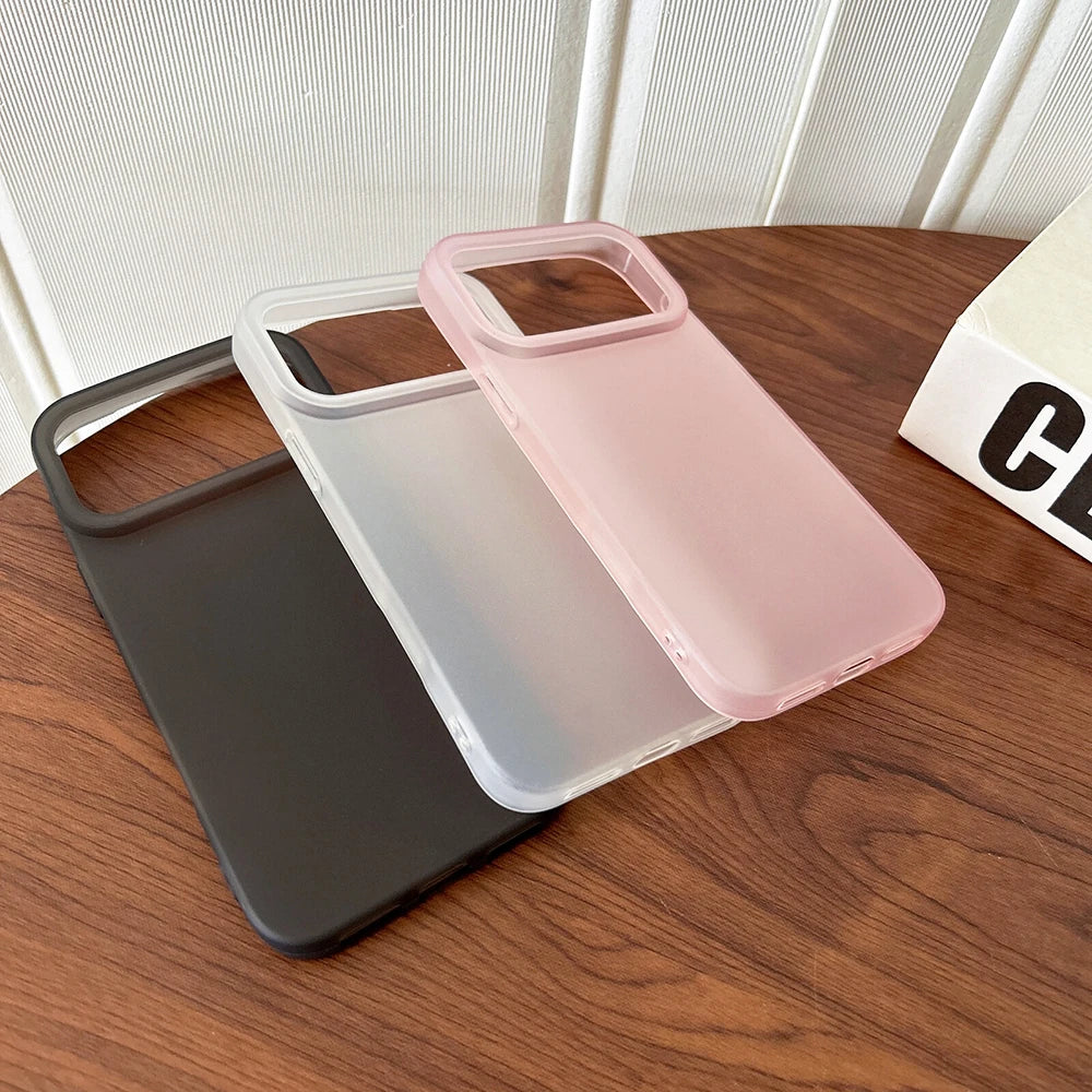 Transparent Candy Color Matte Silicone iPhone Case