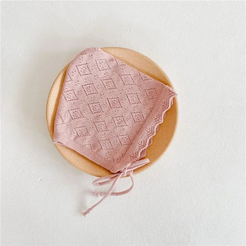 Baby Girl Cotton Newborn Hat Lace Flower Infant Cap 0-24 Months