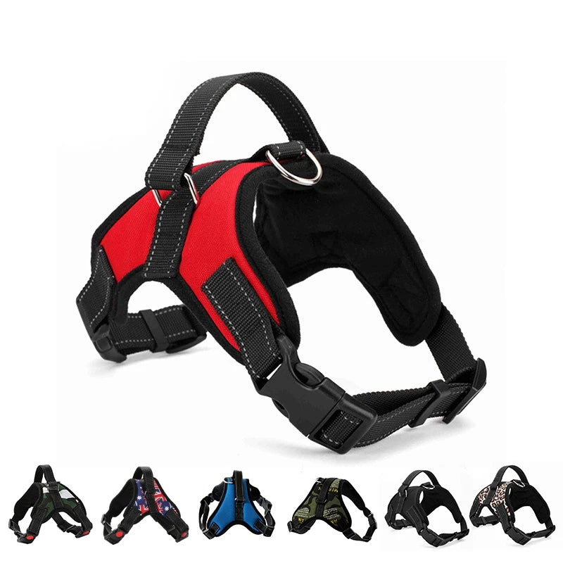 Dog Harness No Pull Adjustable Vest – Breathable Pet Harness for Small Medium Large Dogs
