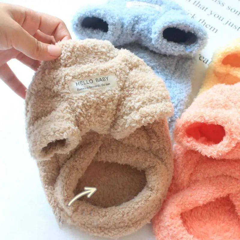 Warm Winter Dog Sweater Plush Puppy Coat for Small Dogs