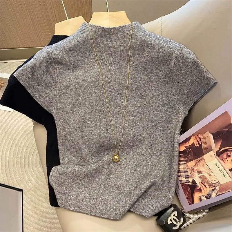 Women Slim Fit Turtleneck Knit Sweater