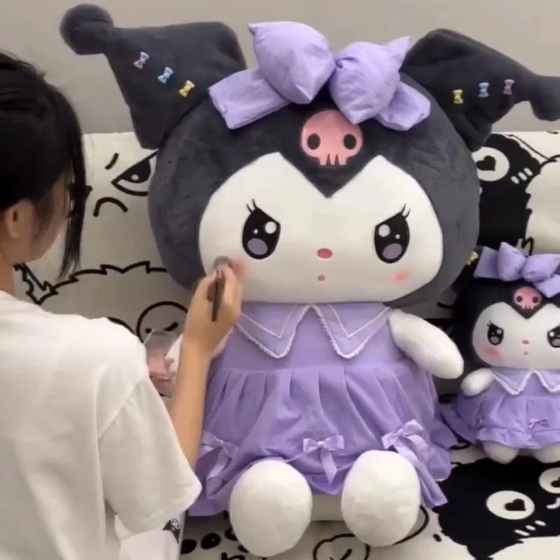 Purple Dress Cartoon Plush Toy 30cm for Girlfriend Gift