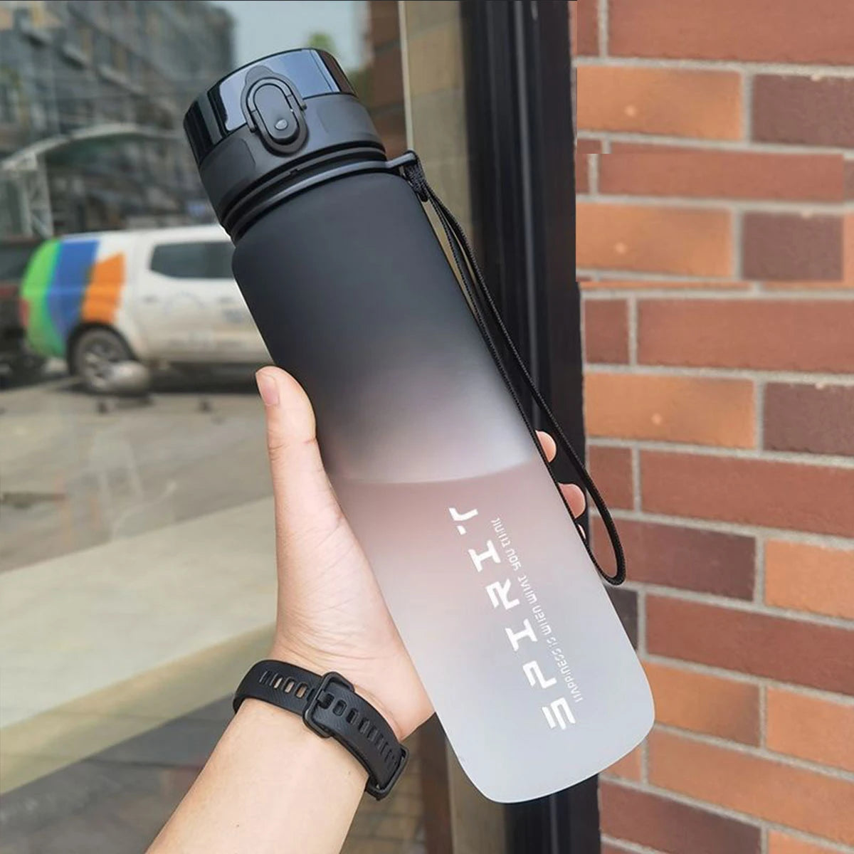 Gradient Water Bottle 600ml 750ml 1000ml Leakproof Portable Sports Gym Bottle BPA Free Outdoor Travel Drink Bottle