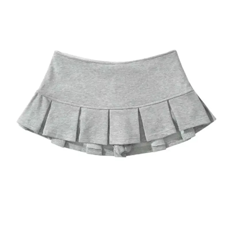 Women Y2K Pleated Mini Skirt Casual Skort