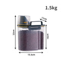 Pet Food Storage Container with Measuring Cup – Airtight Bin for Dog and Cat Food