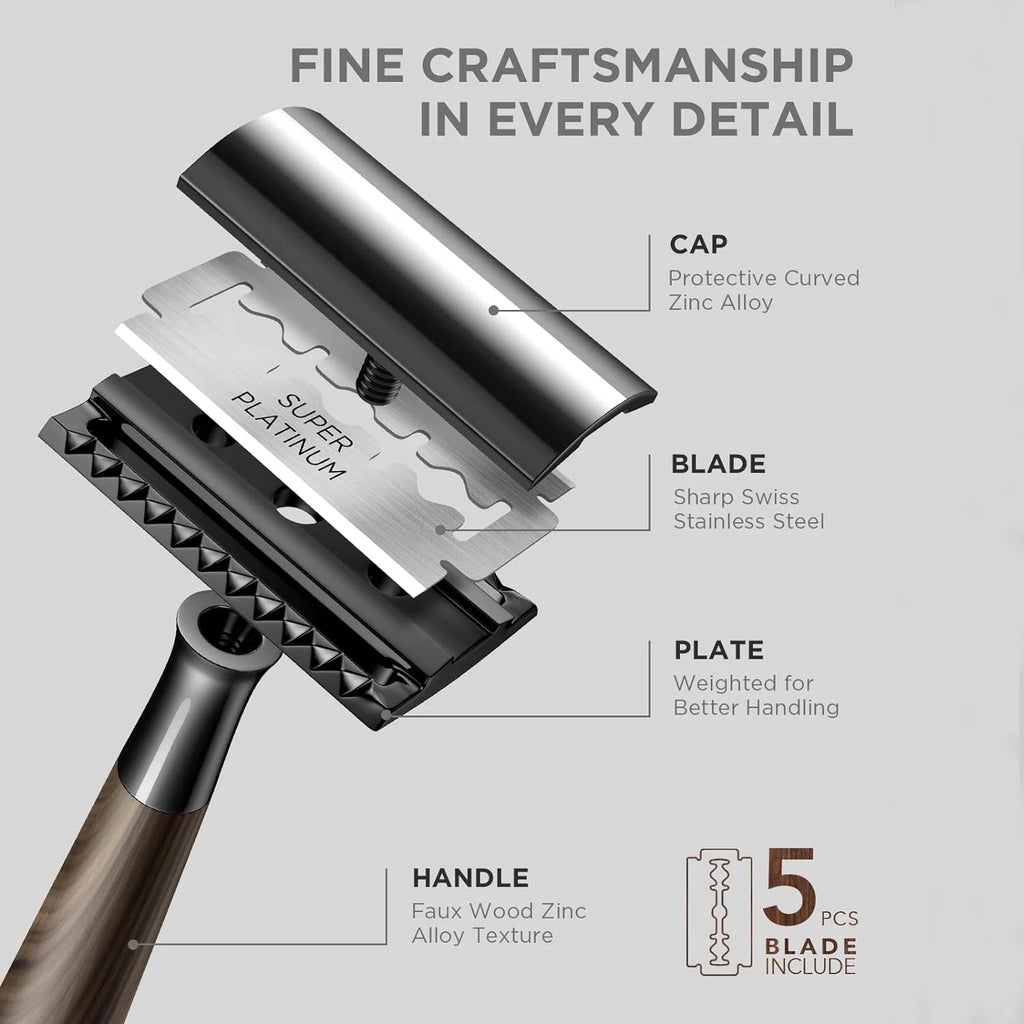 Double Edge Safety Razor 5 Blades