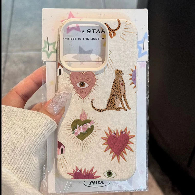 Leopard Lichee Pattern Silicone iPhone Case