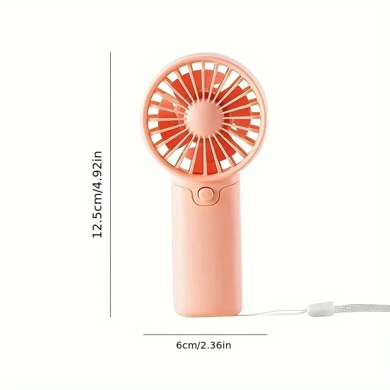Mini Portable Handheld Fan – Rechargeable Pocket Fan, Lightweight & Low Noise Cooling Fan