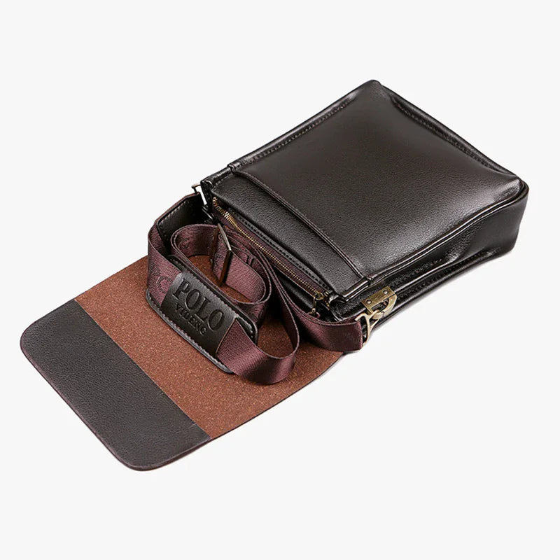 Men Vertical Shoulder Bag Casual Business Crossbody Satchel