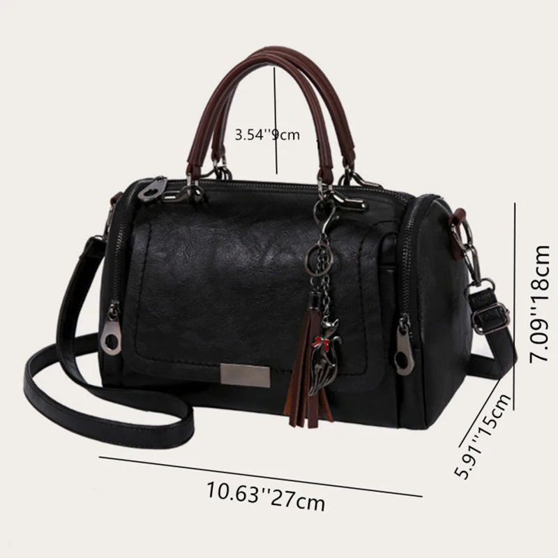 Women Tassel Shoulder Bag Large Capacity Handbag