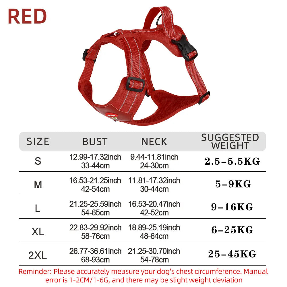 Reflective Tactical Dog Harness Waterproof Vest Medium Large Dogs Adjustable Pet Supplies
