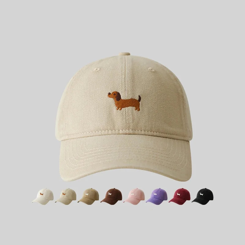 Dachshund Embroidered Baseball Cap for Men Women